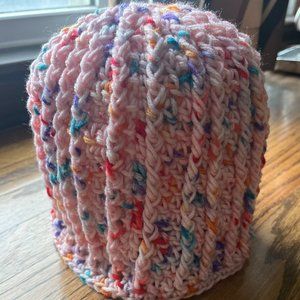 Pink party beanie hat